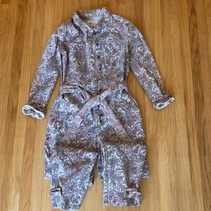 Anthropology denim jumpsuit